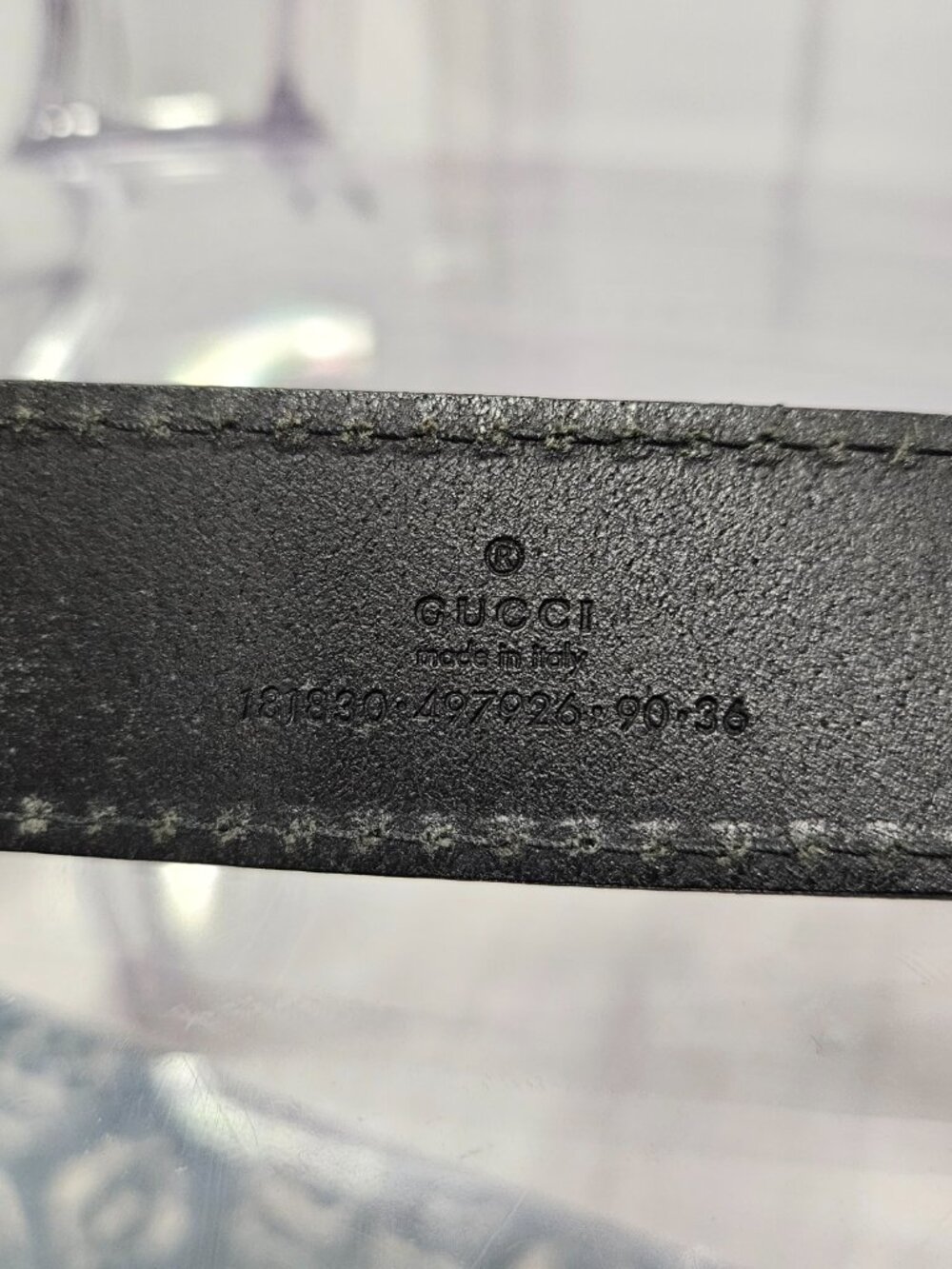 GUCCI Script Belt - Picture 5 of 7